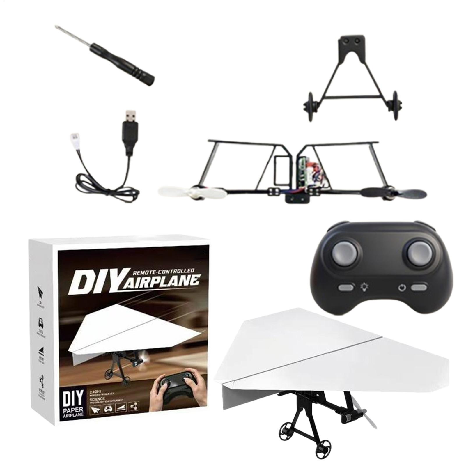 DIY RC Paper Airplane Kit dron - Drone Kit Build Yourself ulasan dan harga