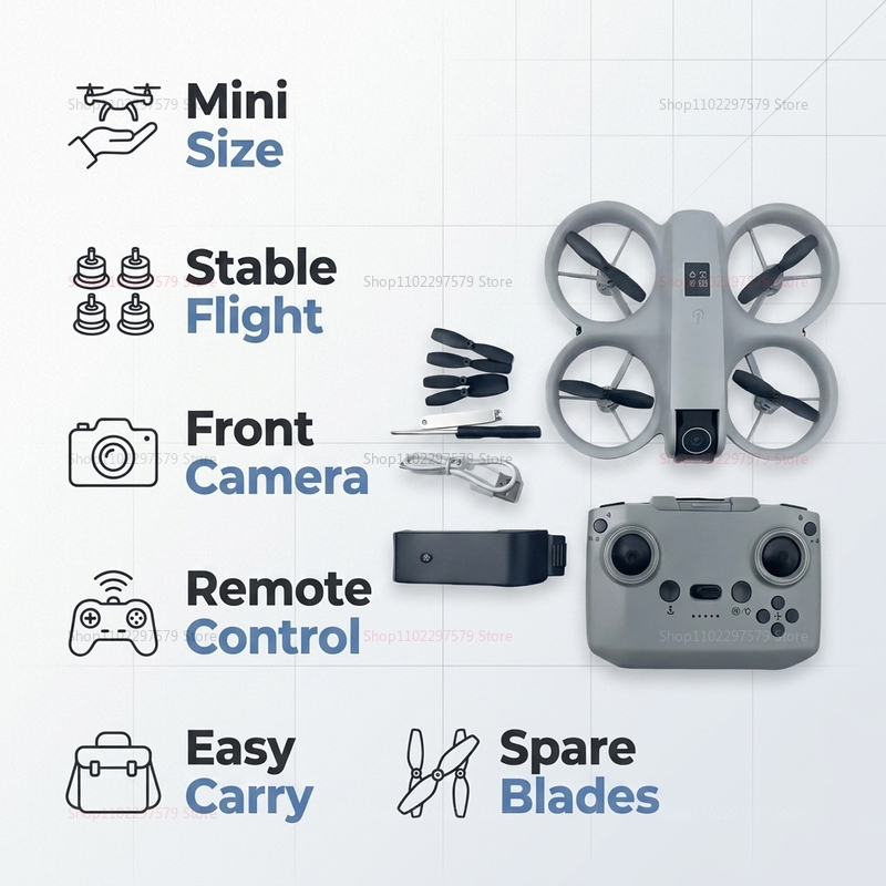 Mini Drone with 8K HD Camera F - Drone Kit Tricopter ulasan dan harga