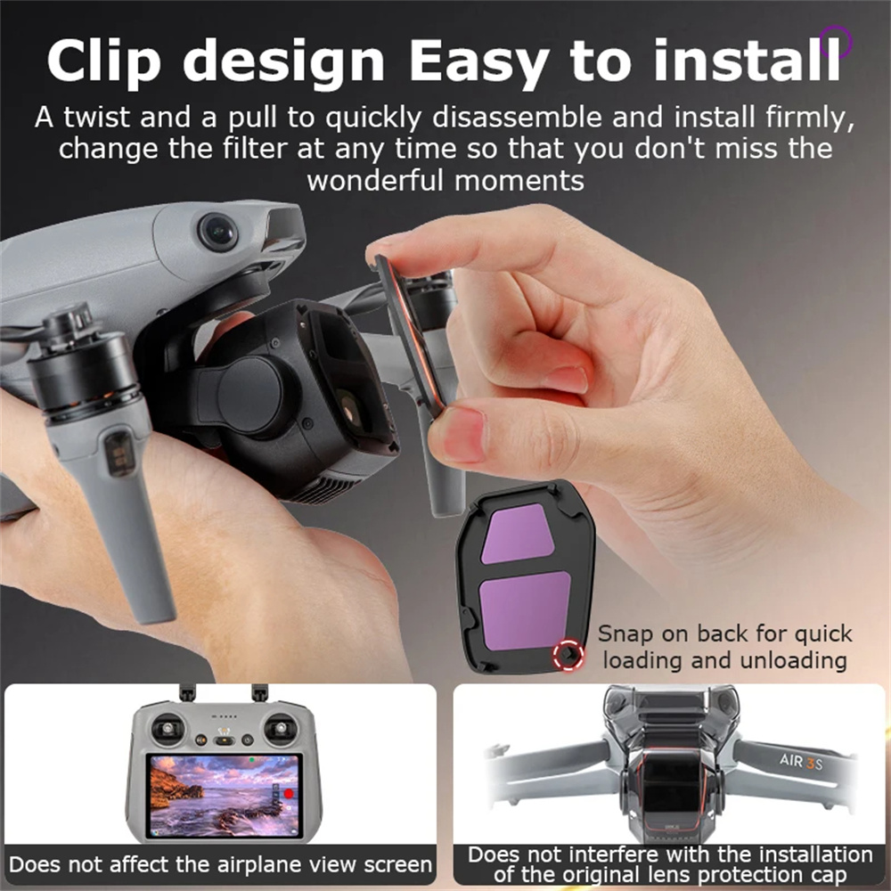 For DJI Air 3S Camera Lens Fil - Drone Kit Waterproof ulasan dan harga