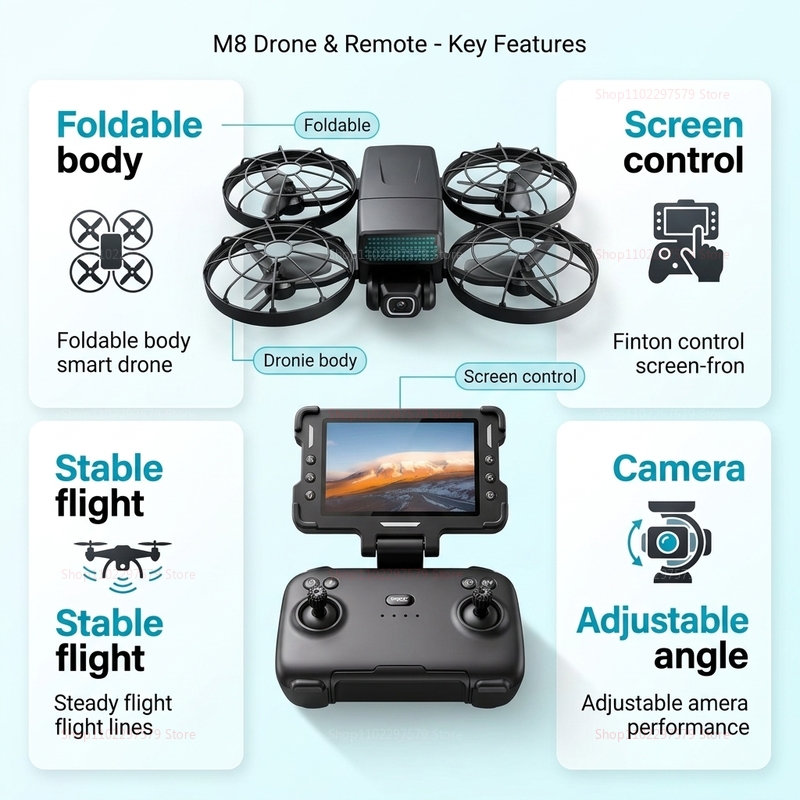 New Drones M8 GPS 8K Professio - Drone Kit Professional ulasan dan harga