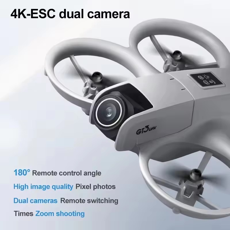 2026 New GT3 Mini Hot Drone 8K - Drone Kit Tricopter ulasan dan harga
