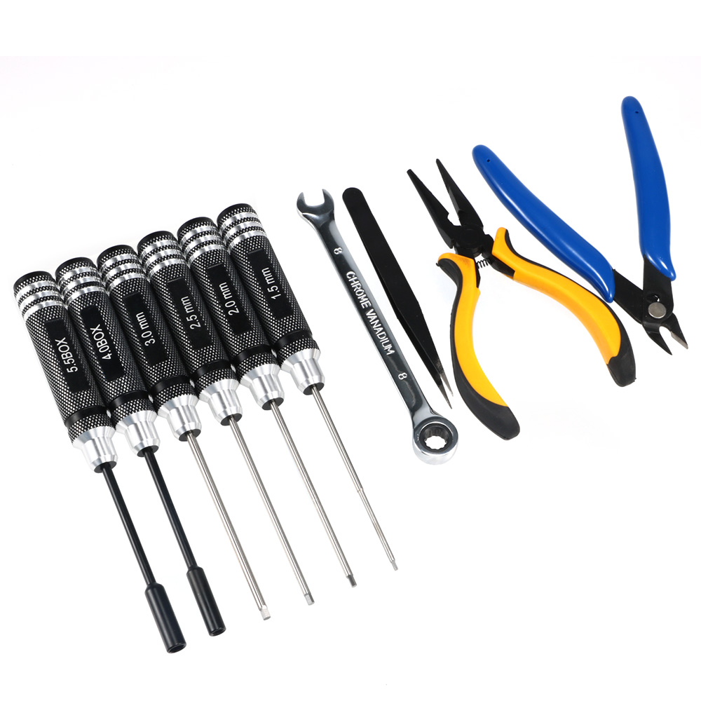 10PCS 10in1 FPV Drone RC Tool  - Drone Kit Octocopter ulasan dan harga